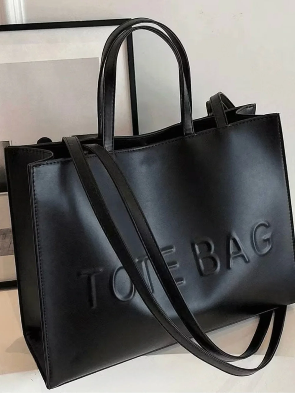 Classic Black Tote Bag - Sleek Everyday Carry